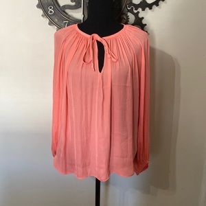 coral beautiful jennifer lopez blouse size M